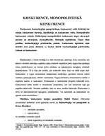 Konspekts 'Konkurence, monopolistiskā konkurence', 1.