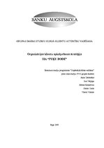 Konspekts 'Organizācijas klientu apkalpošanas stratēģija', 1.