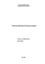 Referāts 'Tūrisma plānošana Kaunatas pagastā', 1.