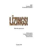 Referāts 'Līzings', 1.