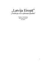 Konspekts 'Latvija Eiropā', 1.