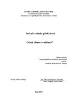 Referāts 'Mazā biznesa vadīšana', 1.