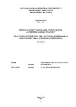 Referāts 'Analītisks izvērtējums par triju Latvijas komercbanku sniegtajiem pakalpojumiem ', 1.