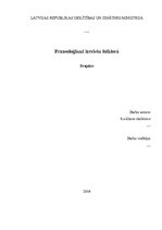 Konspekts 'Frazeoloģismi latviešu folklorā', 1.