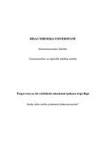 Referāts 'Tirgus cena un tās veidošanās nekustamā īpašuma tirgū', 1.