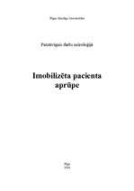 Referāts 'Imobilizēta pacienta aprūpe', 1.