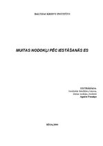 Referāts 'Muitas nodokļa izmaiņas, iestājoties Eiropas Savienībā', 1.