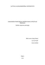 Eseja 'Saskarsmes psiholoģijas nozīme manis izvēlētajā profesijā', 1.