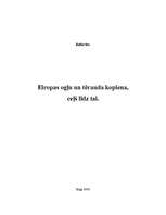 Referāts 'Eiropas ogļu un tērauda kopiena, ceļš līdz tai', 1.