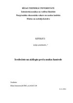 Referāts 'Ierobežoto un aizliegto preču muitas kontrole', 1.