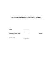 Prakses atskaite 'Pirmsdiploma prakses atskaite', 1.