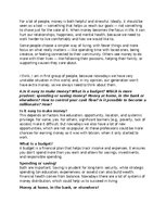 Eseja 'Everything about money (Viss par naudu)', 3.