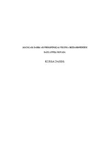 Referāts 'Sociālais darbs ar pirmspensijas vecuma bezdarbniekiem', 1.