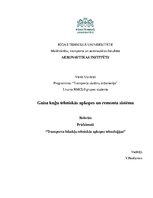 Referāts 'Gaisa kuģu tehniskās apkopes un remonta sistēma', 1.