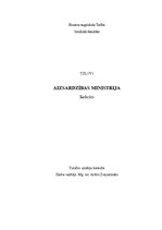 Referāts 'Aizsardzības ministrija', 1.