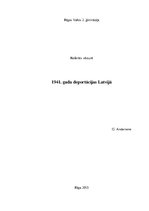Referāts '1941.gada deportācijas Latvijā', 1.