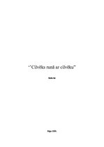 Referāts 'Cilvēks runā ar cilvēku', 1.