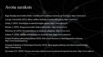 Prezentācija 'Zemgarozas kodolu arhitektūra un neirobioloģija', 14.