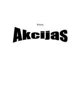 Referāts 'Akcijas', 1.