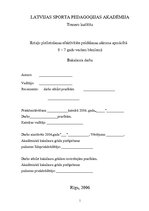 Diplomdarbs 'Rotaļu pielietošanas efektivitāte peldēšanas sākuma apmācībā 6 - 7 gadu veciem b', 1.