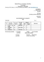 Paraugs 'Inventarizācijas saraksts', 1.