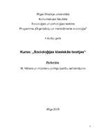 Referāts 'M.Vēbera un mūsdienu politiķa īpašību salīdzinājums', 1.