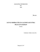Referāts 'Jaunās Derības tēli 20.gadsimta kultūrā: Ērika Emanuēla Šmita romāns "Pilāta eva', 1.
