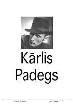 Referāts 'Kārlis Padegs', 1.