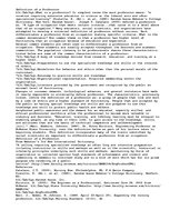 Eseja 'Definition of a Profession', 1.