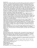 Eseja 'Discharge Planning for a Person Suffering the Effects of Drug and/or Alcohol Abu', 1.