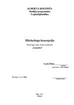 Referāts 'Mārketinga plāns', 1.