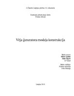 Referāts 'Vēja ģeneratora modeļa konstrukcija', 1.