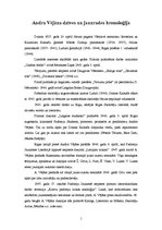 Konspekts 'Andra Vējāna dzīve un jaunrade', 1.