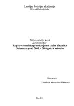 Referāts 'Reģistrēto noziedzības nodarījuma skaita dinamika Gulbenes rajonā 2005.-2008.gad', 1.