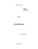 Referāts 'Austrālija', 1.