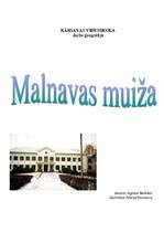 Referāts 'Malnavas muiža', 1.