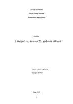 Referāts 'Latvijas kino 20.gadsimta sākumā', 1.