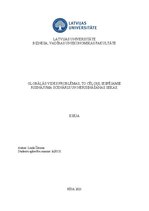 Eseja 'Globālās vides problēmas, to cēloņi, iespējamie risinājuma scenāriji un nerisinā', 1.