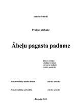 Prakses atskaite 'Ābeļu pagasta padome', 1.
