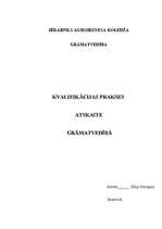 Prakses atskaite 'Grāmatvedība', 1.