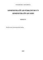 Referāts 'Administratīvais pārkāpums un administratīvais sods', 1.