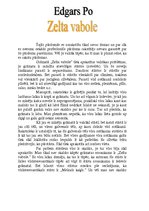 Eseja 'Edgara Po "Zelta vabole'"', 1.
