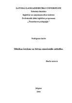 Referāts 'Mūzikas ietekme uz bērnu emocionālo attīstību', 1.