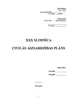 Paraugs 'Civilās aizsardzības plāns slimnīcā', 1.