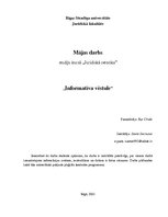 Paraugs 'Informatīva vēstule', 1.