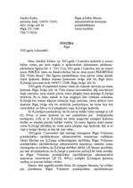 Paraugs 'Tiesvedības materiāli', 2.