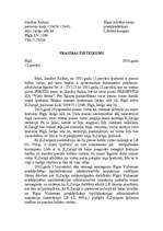 Paraugs 'Tiesvedības materiāli', 4.