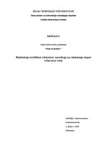 Referāts 'Rakstzīmju kodēšana un rakstzīmju kopas', 1.