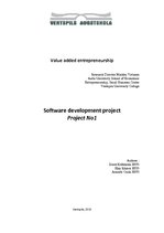 Referāts 'Software Development Project', 1.