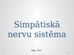 Prezentācija 'Simpātiskā nervu sistēma', 1.